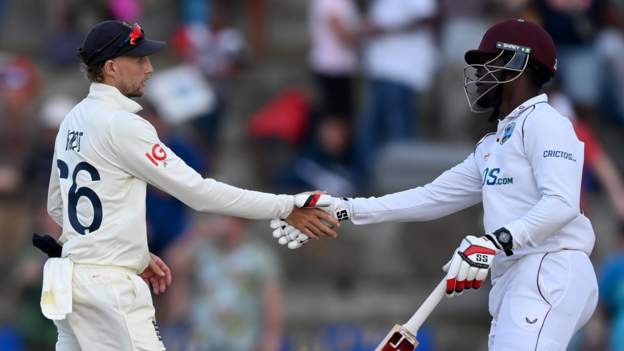 England in West Indies: Spirited tourists have to settle for draw in first Test