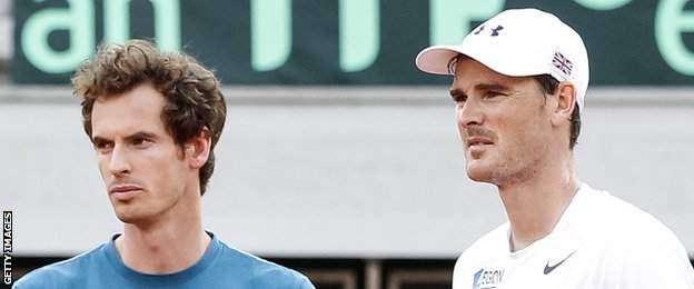 Andy and Jamie Murray