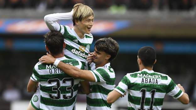 Celtic claim club-record away win as Hoops dismantle Dundee United