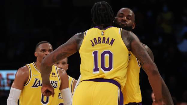NBA: LeBron James shines as LA Lakers beat Houston Rockets