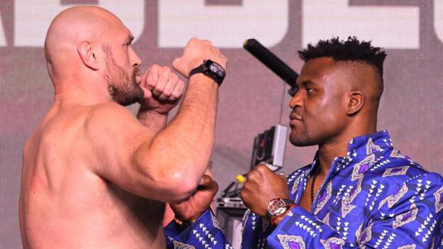 Fury vows to knock Ngannou 'spark out' in chaotic media conference
