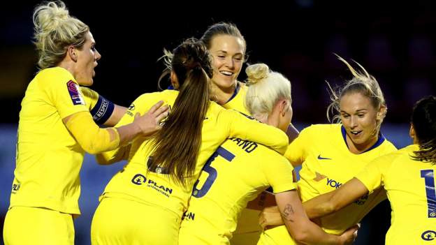 Brighton 0-4 Chelsea: Late surge ends Brighton fight in WSL - BBC Sport