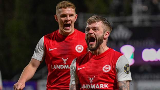 Larne extend lead at the top with win against Glens