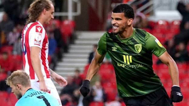 Stoke City 0-1 Bournemouth - Dominic Solanke winner extends Cherries' lead at top