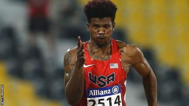 American amputee sprinter Richard Browne