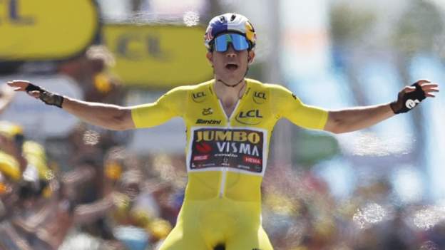 Tour de France 2022: Wout van Aert claims victory on stage four