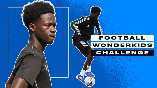 Manchester City and England's Darko Gyabi kicks off BBC Sport's Wonderkids challenge