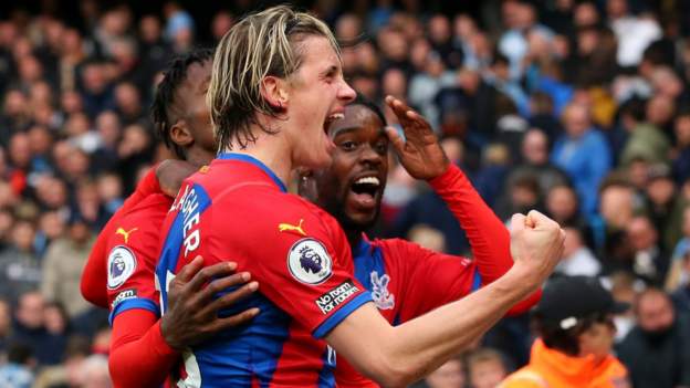 Manchester City 0-2 Crystal Palace: Wilfried Zaha &amp; Conor Gallagher spoil Pe..