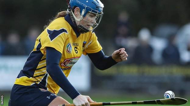 Fionnuala Carr in action for Clonduff