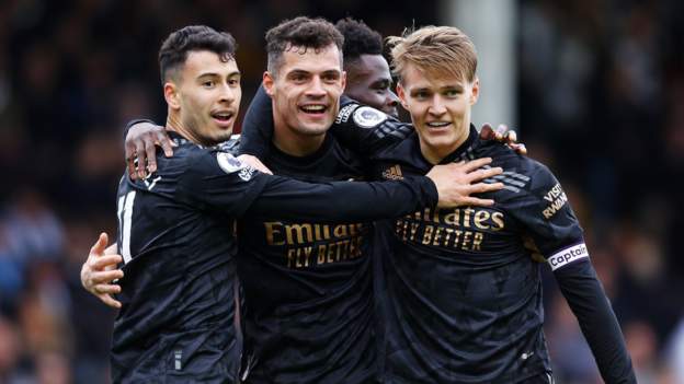 Fulham 0-3 Arsenal: Gunners Restore Five-point Lead At Top Of Table ...