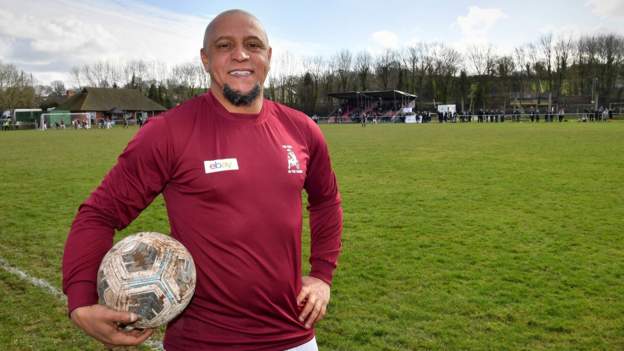 Roberto Carlos: Brazil World Cup legend makes losing appearance for Shropshire p..