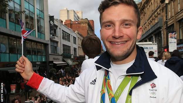 Callum Skinner with his Olympic medals