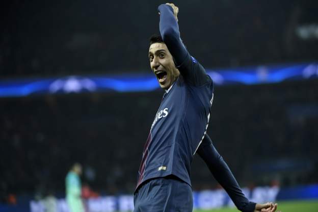 Angel Di Maria celebrates