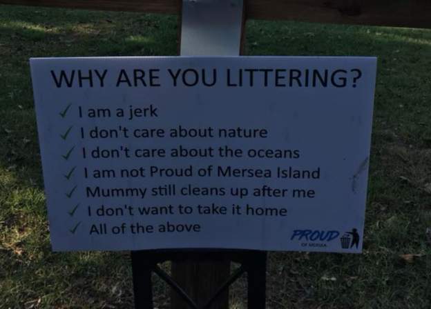 littering is not good