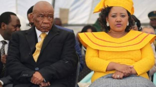 Thomas Thabane and his wife Maesaiah in 2017