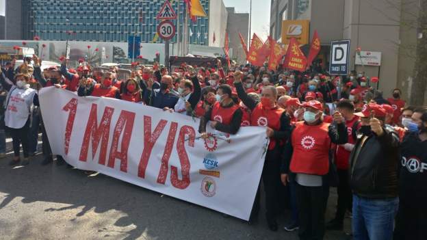 Sendikalar Taksim Meydanı’na çelenk bırakıyor