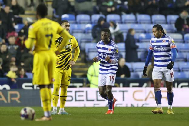 Tyrese Fornah celebrates heading Reading ahead against Rotherham