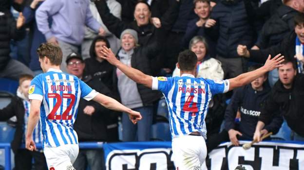 Huddersfield celebrate