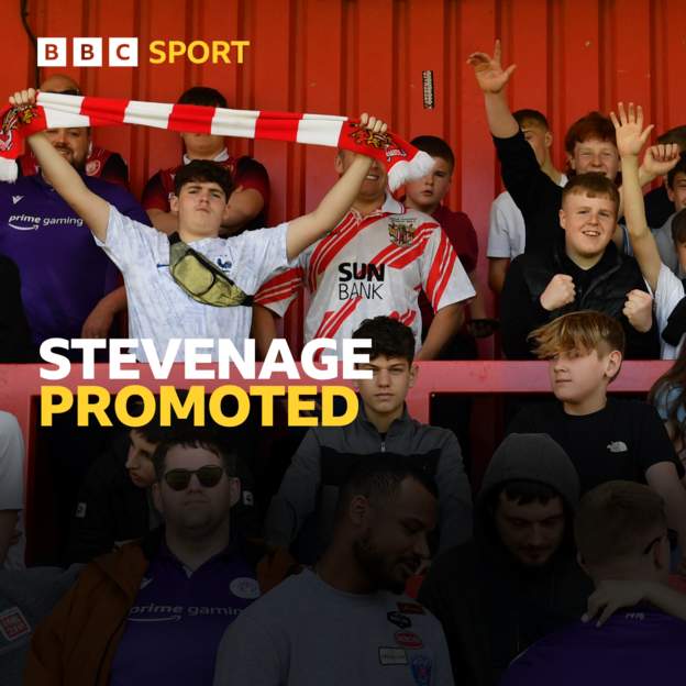 Stevenage are promoted from League Two