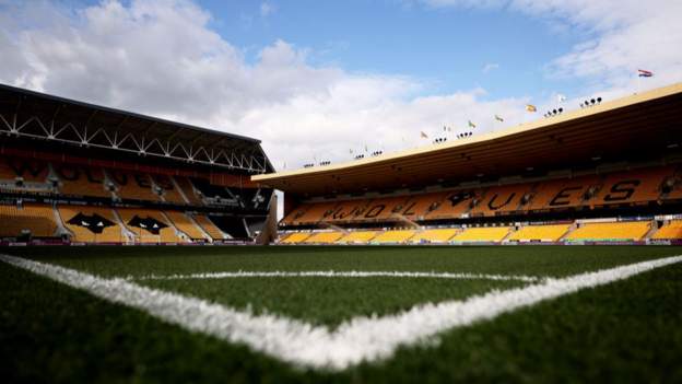 View of the pitch at Molineux