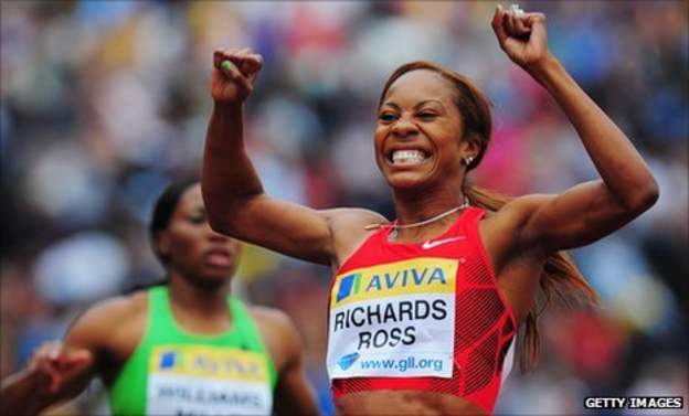 American 400m runner Sanya Richards-Ross