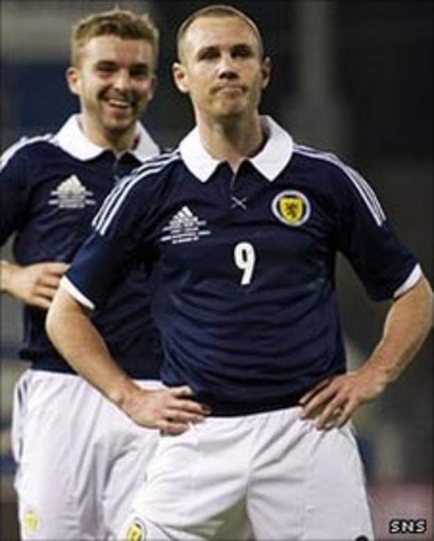 Kenny Miller celebrates