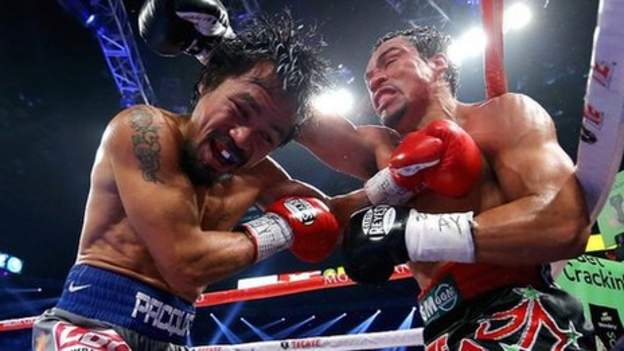 Juan Manuel Marquez Knocks Out Manny Pacquiao In Sixth Round Bbc Sport