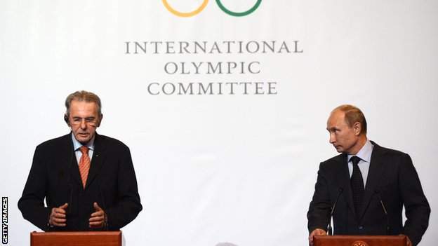 Sochi 2014 Russia Gives Ioc Assurances Over Anti Gay Law Bbc Sport