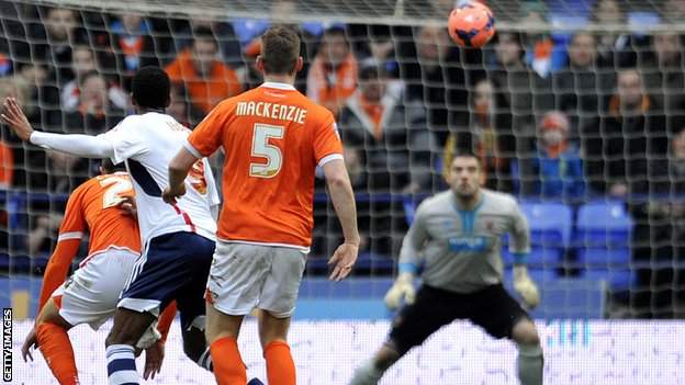 Bolton Wanderers 2-1 Blackpool - BBC Sport