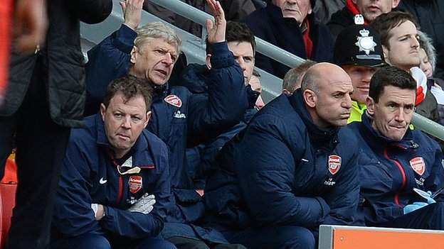 Arsenal face defining fixtures after mauling at Liverpool - BBC Sport