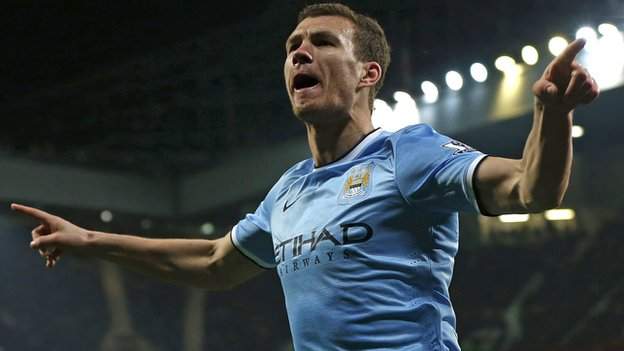 Manchester United 0 Manchester City 3: Edin Dzeko says City showed