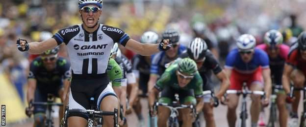 Marcel Kittel wins on The Mall