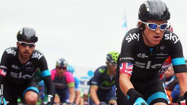 Geraint Thomas and Sir Bradley Wiggins