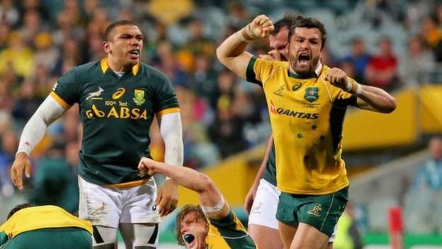 Rugby Championship: Australia beat South Africa 24-23 - BBC Sport