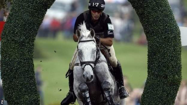 Andrew Nicholson on Avebury at the Burghley Horse Trials