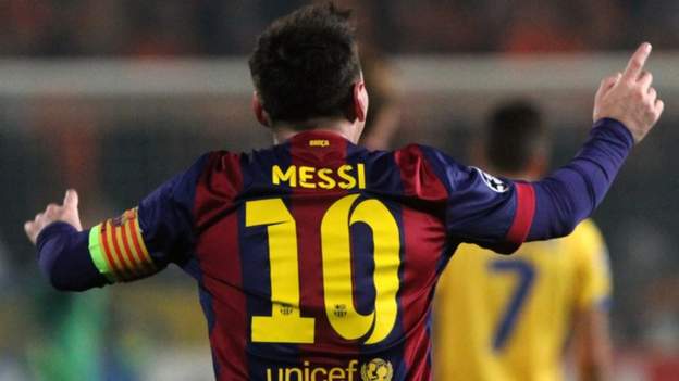 Messi breaks Champions League record - BBC Sport