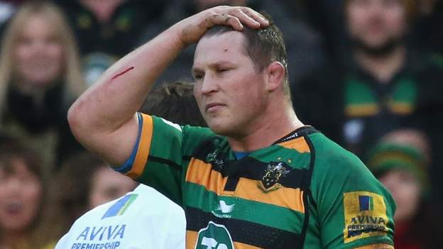 Northampton's Dylan Hartley gets three-week ban for elbow offence - BBC ...