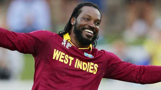 Chris Gayle West Indies Opener Hits First World Cup 200 Bbc Sport 
