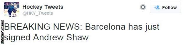 Hockey tweets
