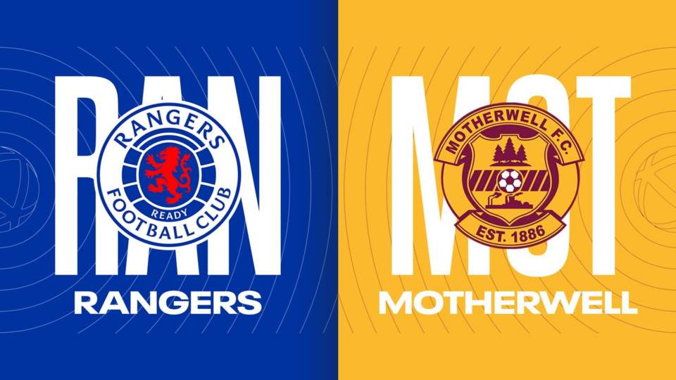 Scottish Premiership Rangers v Motherwell Live BBC Sport