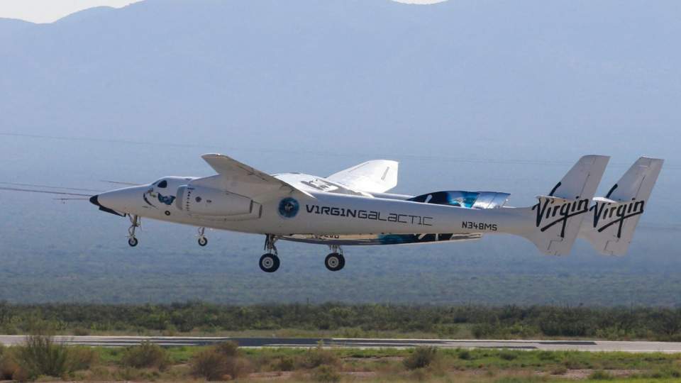 Watch: Virgin Galactic Launches First Commercial Space Flight - BBC News