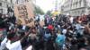 Митинг протеста Black Lives Matter в Уайтхолле, Лондон, памяти Джорджа Флойда