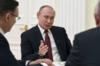 Президент России Владимир Путин встретился с сопредседателями своего предвыборного штаба в Кремле в Москве, Россия, 19 марта 2018 г.