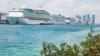 Ряд круизных лайнеров пришвартовался в порту Майами