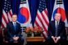 Трамп встречается с президентом Южной Кореи Мун Чжэ Ином во время встреч в ООН в начале этого месяца