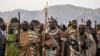Король Мсвати III со своей свитой в Свазиленде