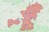 Карта отключений водоснабжения в Западном Суссексе