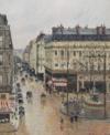 Камиль Писсарро, «Дневная улица Сент-Оноре». Эффекты дождя »