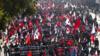 Активисты-коммунисты Непала принимают участие в митинге против роспуска парламента в Катманду, Непал