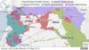 Карта с указанием контролируемых территорий в Ираке и Сирии